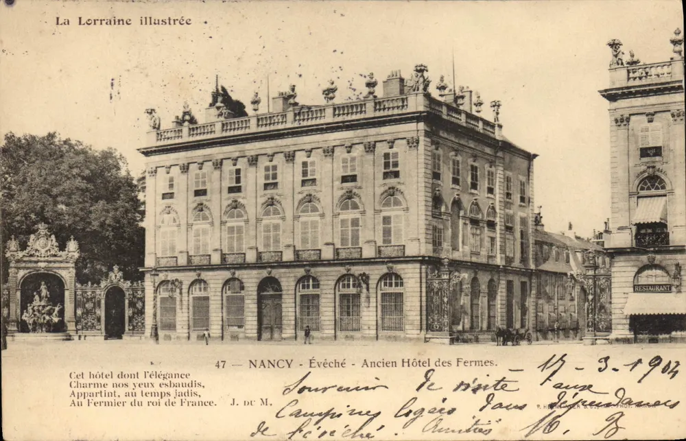 NANCY — Bischofssitz — Ehemaliges Hotel der Bauern — La Lorraine illustrée, n°47 - Vorderseite