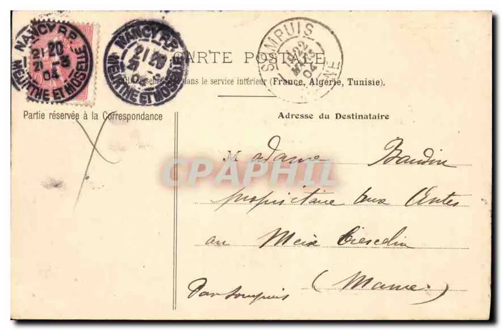 NANCY — Bischofssitz — Ehemaliges Hotel der Bauern — La Lorraine illustrée, n°47 - Rückseite