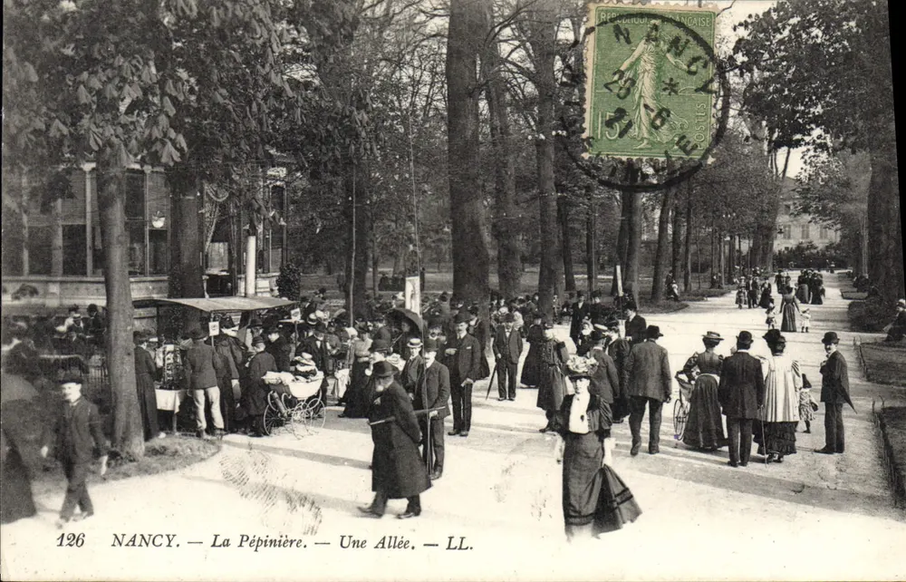NANCY — La Pépinière — Une Allée — LL. - Voorkant