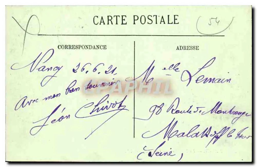 NANCY — La Pépinière — Une Allée — LL. - Achterkant