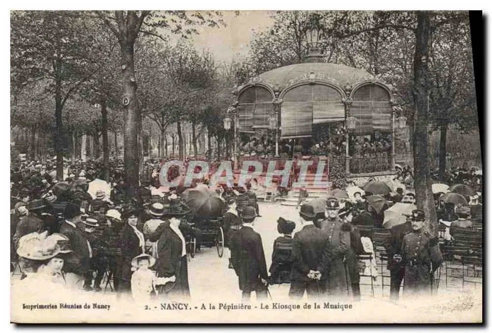 NANCY - Am Gartensaal - Der Musikkiosk — Imprimeries Réunies de Nancy, n°2 - Vorderseite
