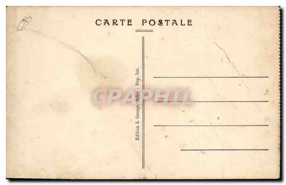 Arles — Un coin des Alyscamps (Champs Elysées Romains) — Édition J. George, Arles, Int. - Verso