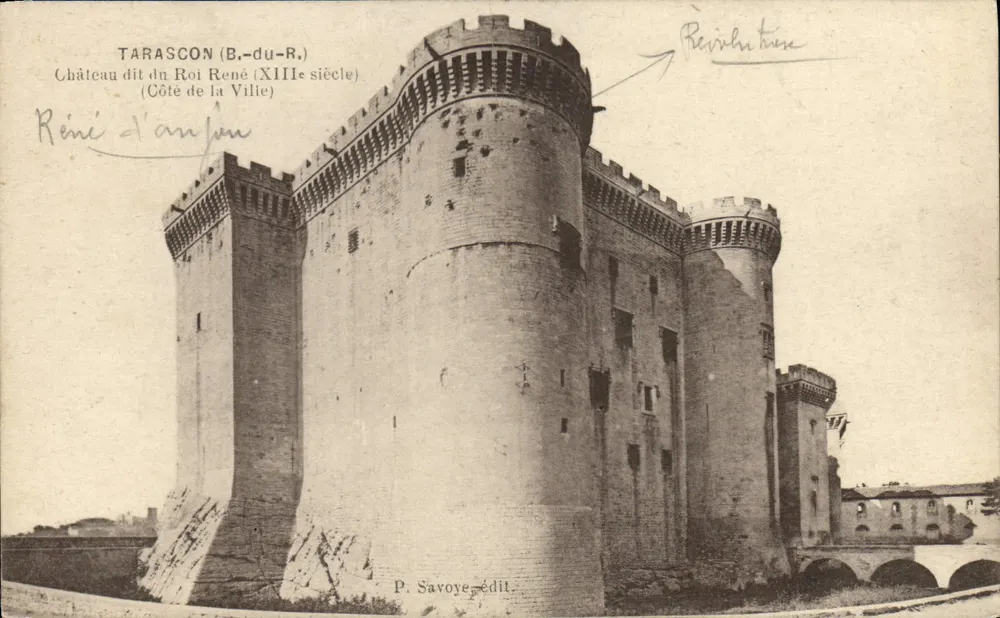 Tarascon (B.-du-R.) — Castelo dito do Rei René (século XIII) — P. Savoye édit. - Frente