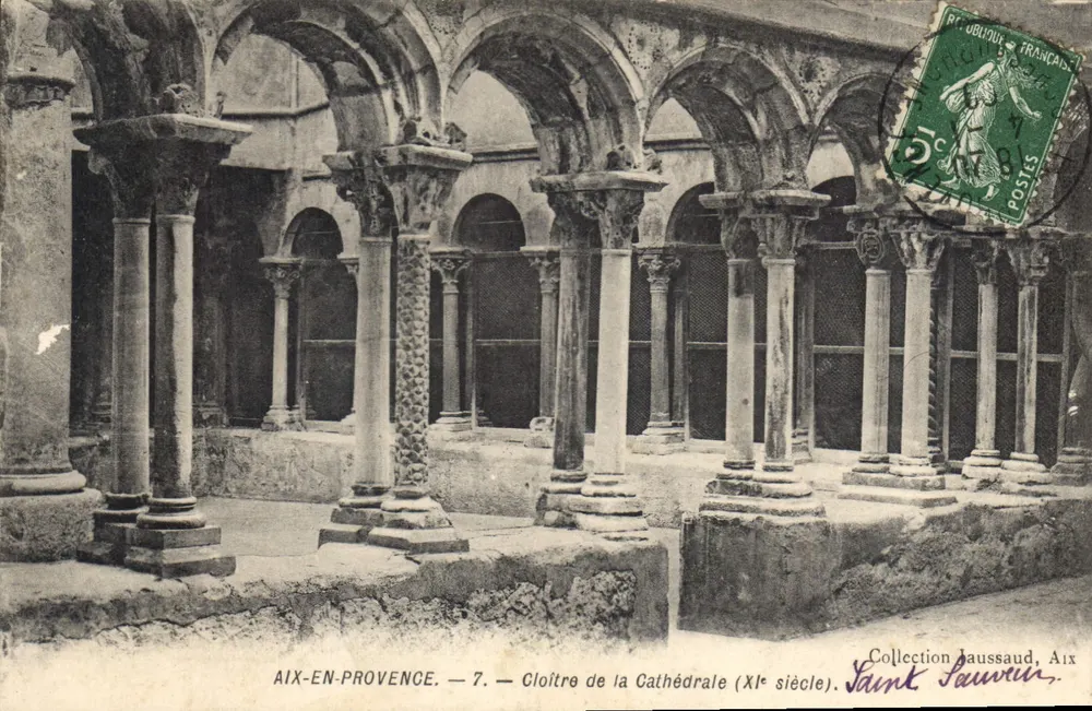 Aix-en-Provence — Claustro da Catedral (século XI) — Coleção Saussaud, Aix - Frente