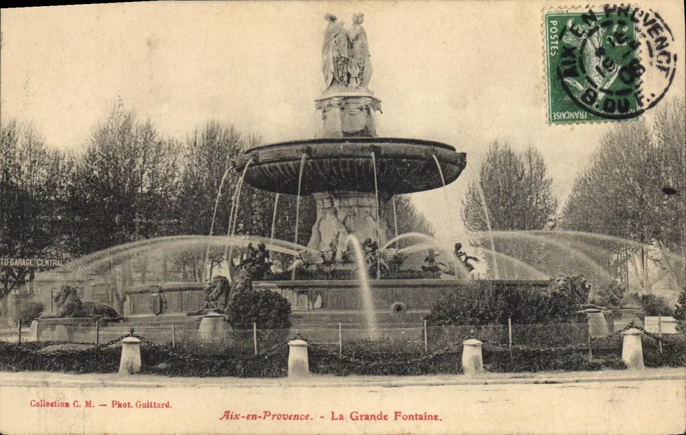 Aix-en-Provence — Die Große Fontäne — Fot. Guittard - Vorderseite