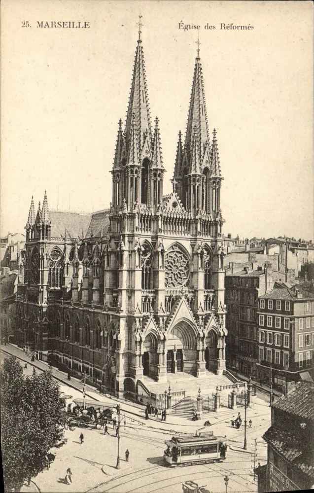 Marselha — Igreja dos Reformados — Editor: Romaine & Cie, n°25 - Frente