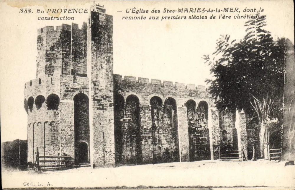 Kirche der Saintes-Maries-de-la-Mer — Provence — Cord L. A. n° 389 - Vorderseite