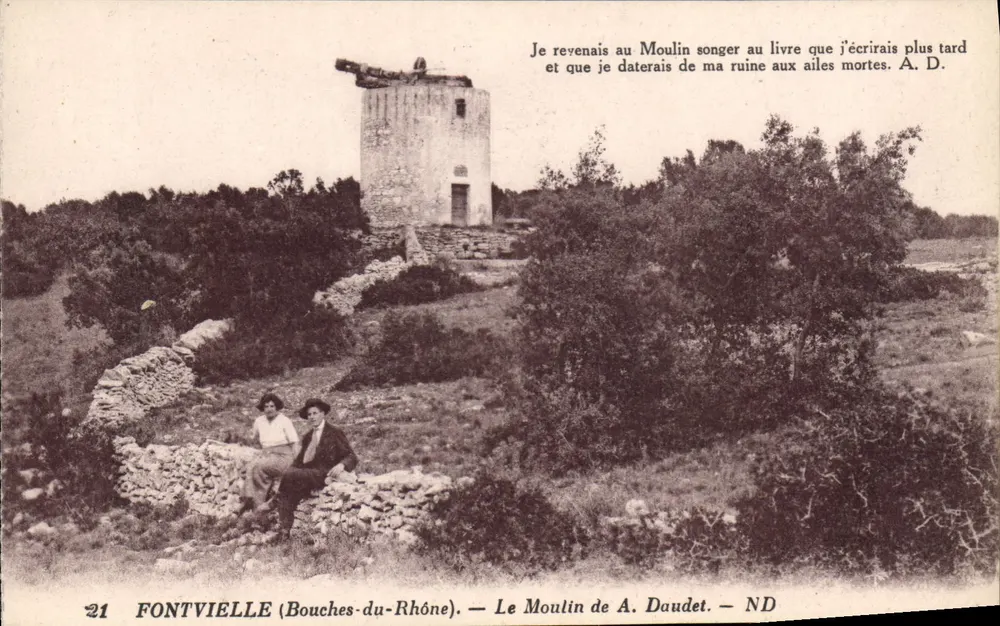 Die Mühle von A. Daudet — FONTVIELLE (Bouches-du-Rhône) - Vorderseite