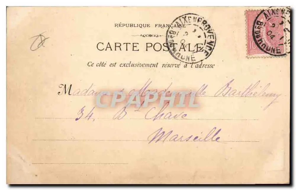 Aix-en-Provence - Hotel d'Espagnet (século XVII) — A. Dragon Ed. (Fot. Boulpelly) - Verso