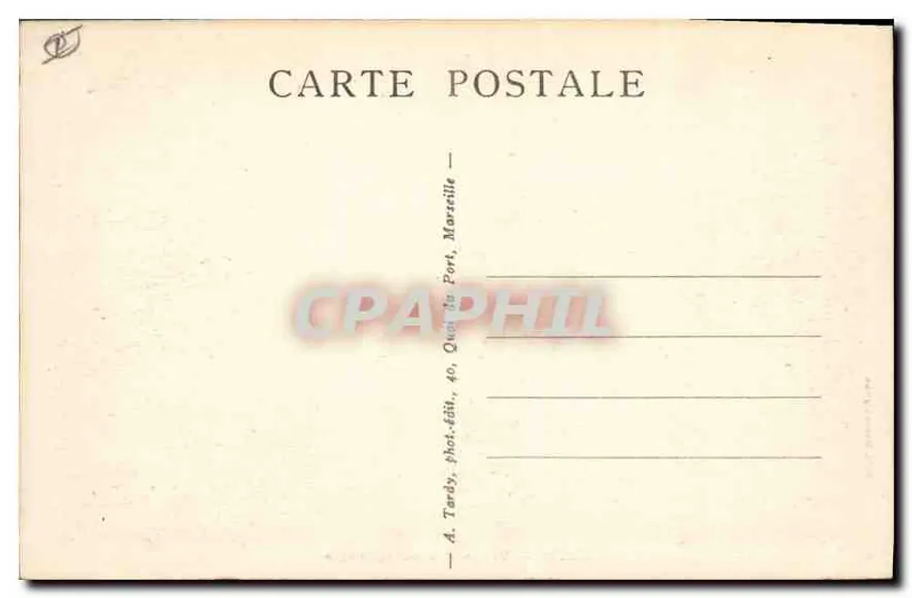 Cuges — Vale de Santa Magdalena — editor A. Tardy, Marselha - Verso