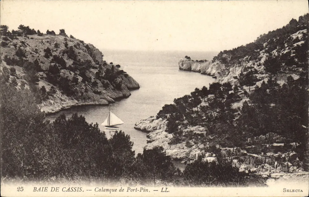 Baía de Cassis — Calanque de Port-Pin — Selecta - Frente
