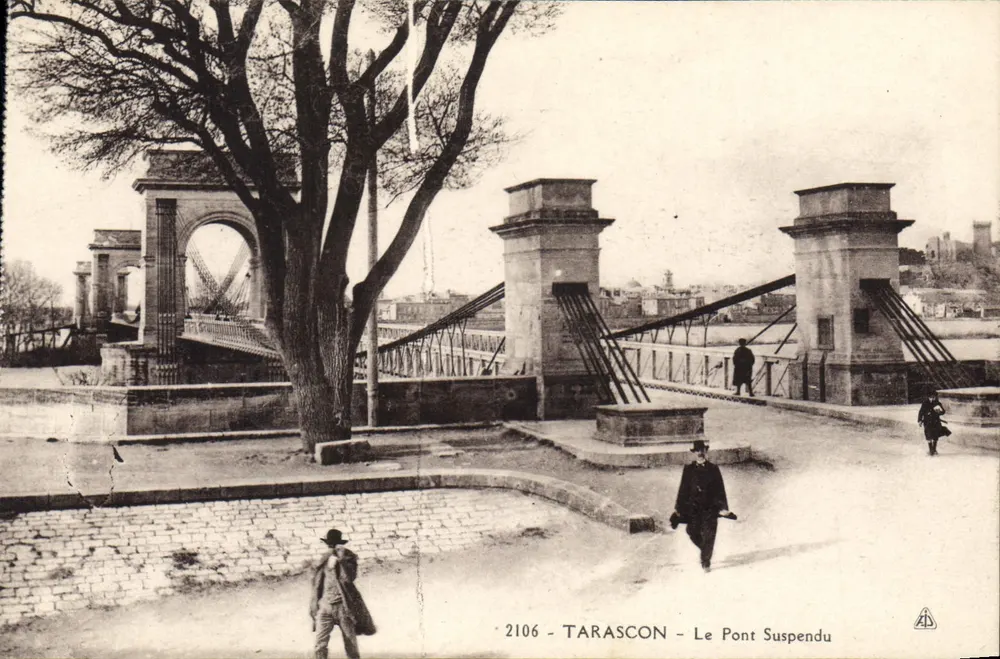 Tarascon — O Ponte Suspensa — editor AD n°2106 - Frente