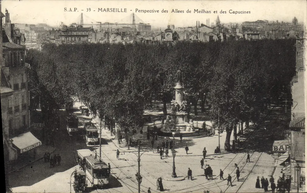 Marseille - Perspektive der Allées de Meilhan und der Capucines — S.A.P. - 39 - Vorderseite
