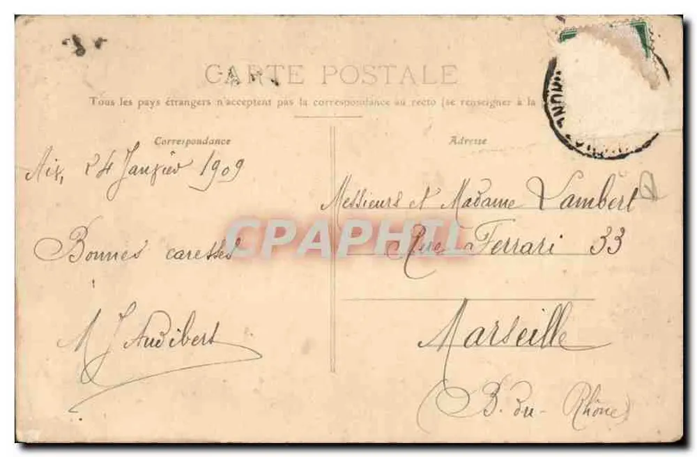 Aix-en-Provence — Kathedrale St-Sauveur — Sammlung C. Marthuet - Rückseite