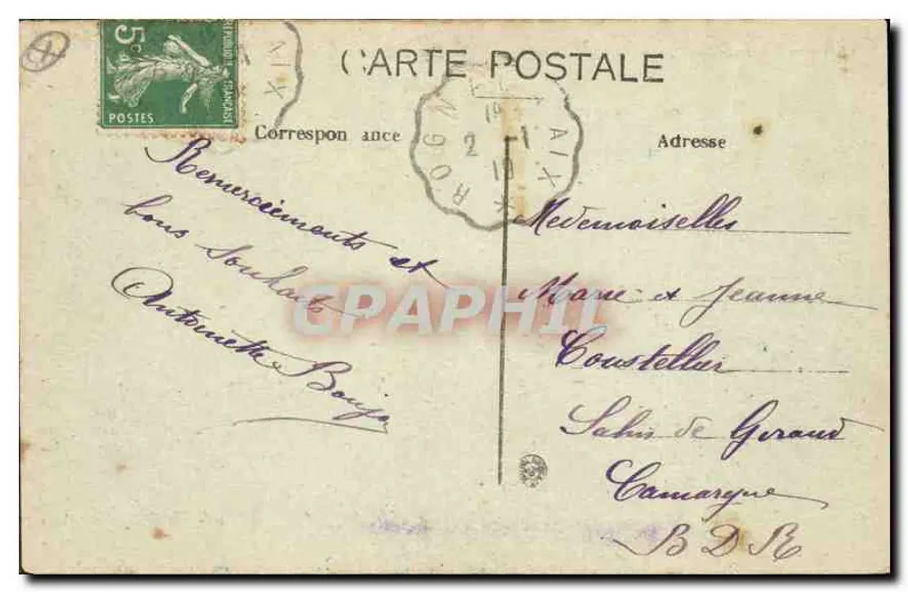 Roquefeuil — Panoramablick auf den Aquädukt — Sammlung C. Martinet - Aix - Rückseite
