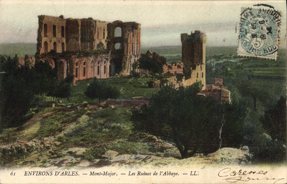 Um Arles — Mont-Major — Ruinen der Abtei — LL. - Vorderseite