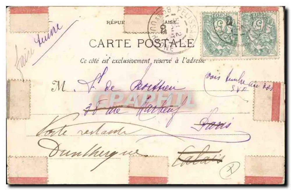 Aix-en-Provence — Estátua de Mirabeau — E. Lausand Editor - Verso