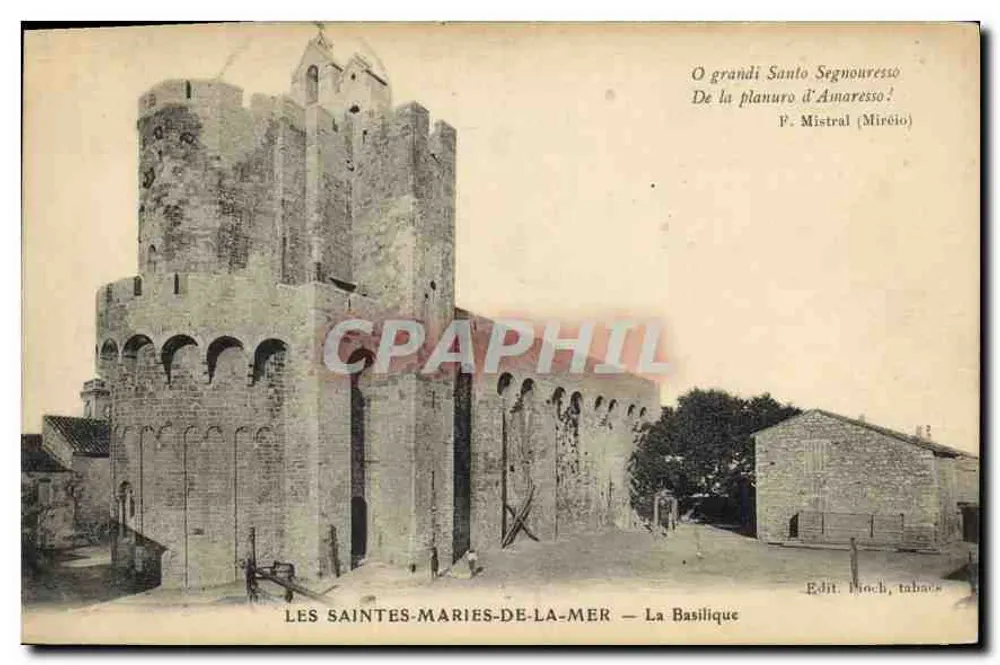 Les Saintes-Maries-de-la-Mer — La Basílica — Edit. Bloch, tabacs - Anverso