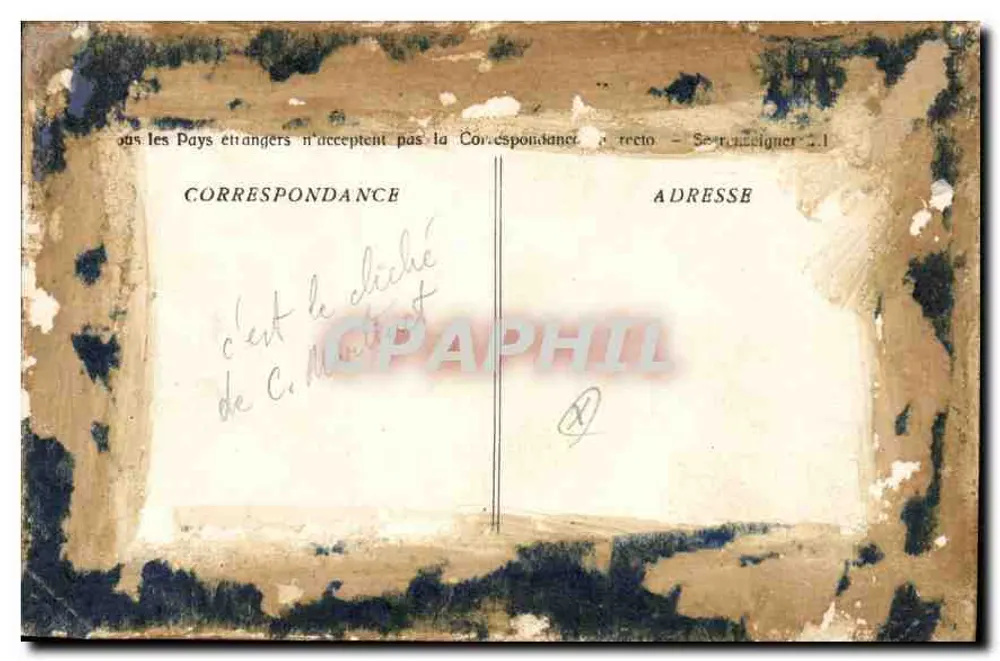 Aix-en-Provence - Das Erzbischöfliche Schloss - Die Gobelins-Saal — Sammlung C. M. - Rückseite