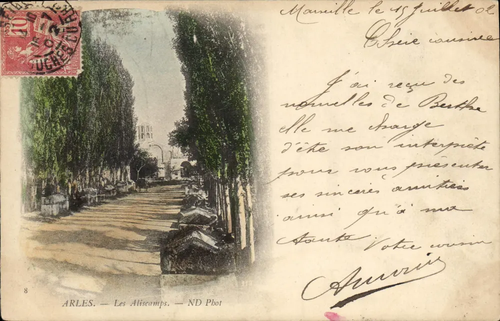 Arles — Les Aliscamps — ND Phot - Frente