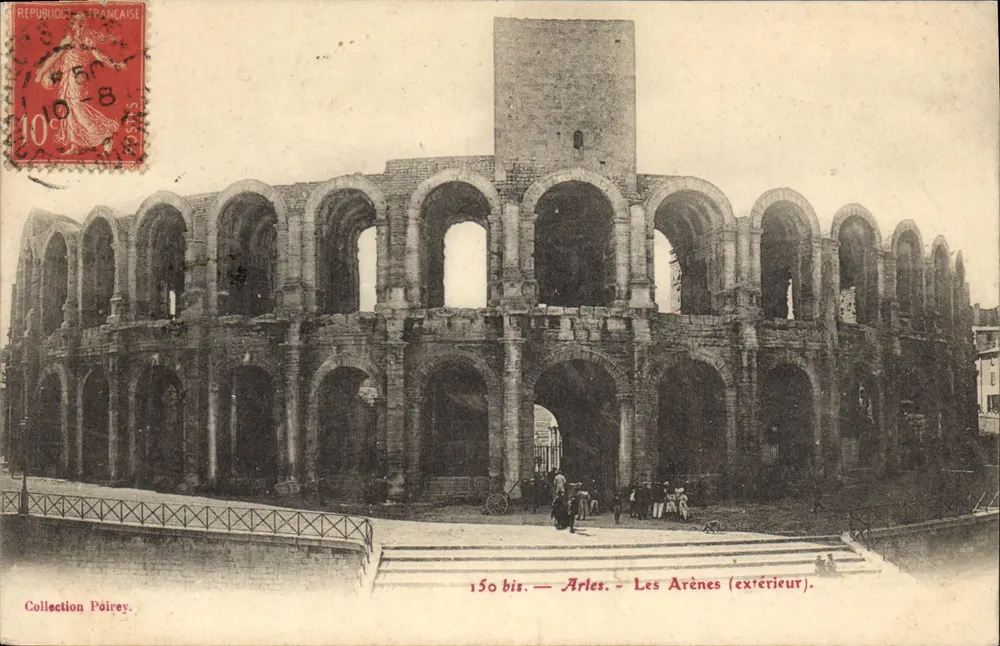 Arles — As Arenas (exterior) — Coleção Poiréy, n° 150 bis - Frente