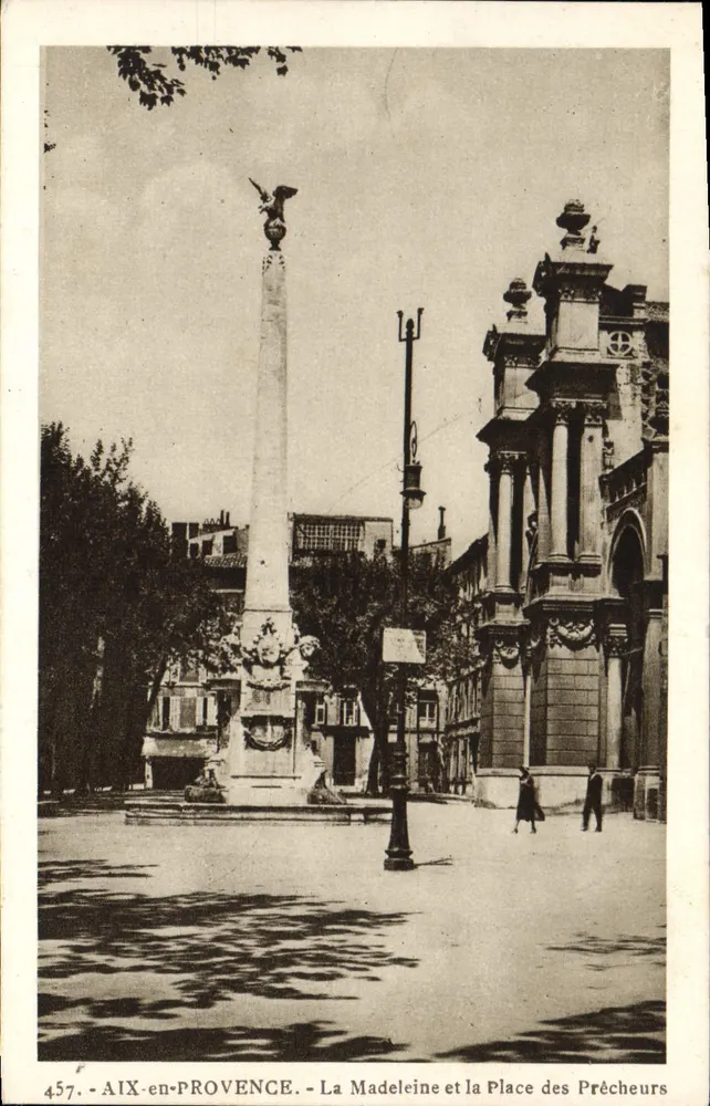 Aix-en-Provence — Die Madeleine und der Preacher-Platz — ed. La Cigogne, n° 457 - Vorderseite