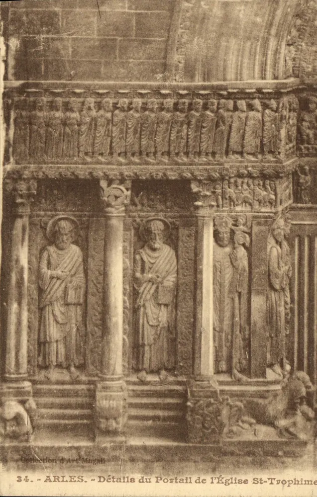 Arles — Details des Portals der Kirche Saint-Trophime — Magan Kunstsammlung - Vorderseite