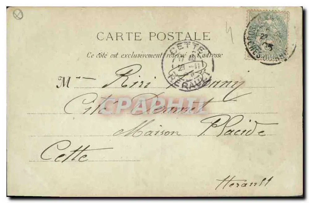 Das Denkmal der Mobiles der Bouches-du-Rhône — Denkmal für die Mobiles von 1870-1871 — Verlag unbekannt - Rückseite