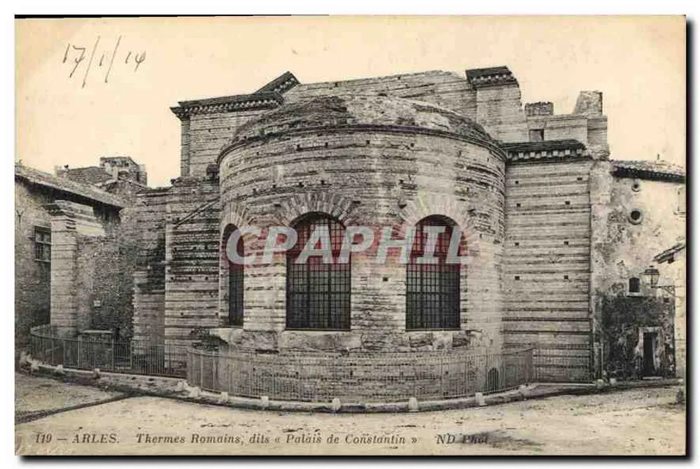 Arles — Termas Romanas, ditas « Palácio de Constantino » — ND Phel - Frente