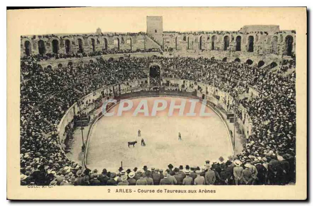 Arles — Corrida de Touros nas Aréias — Goll. R.C. n°2 - Frente
