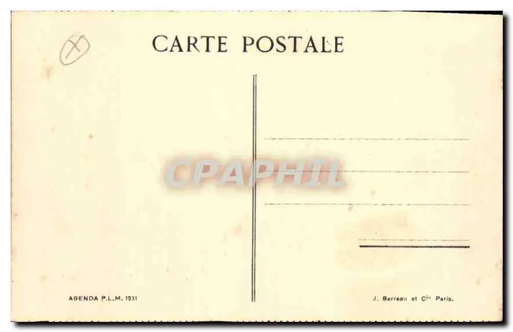 Martigues — Prowansja — Agenda P.L.M. 1931 - Rewers