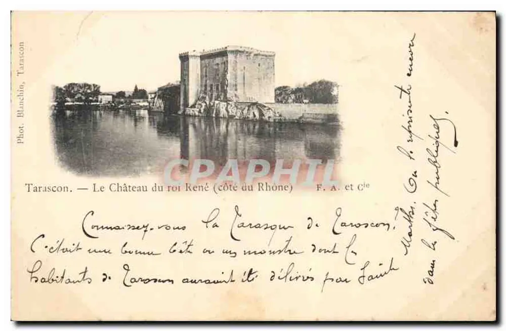 Tarascon — Schloss des Königs Kené (Rhône-Küste) — Fot. Blanchin, Tarascon - Vorderseite