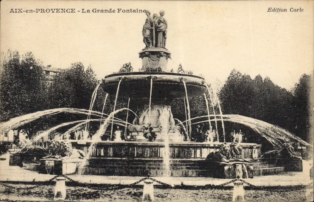 AIX-en-PROVENCE - Ansicht der Grande Fontaine — Edition Carle - Vorderseite