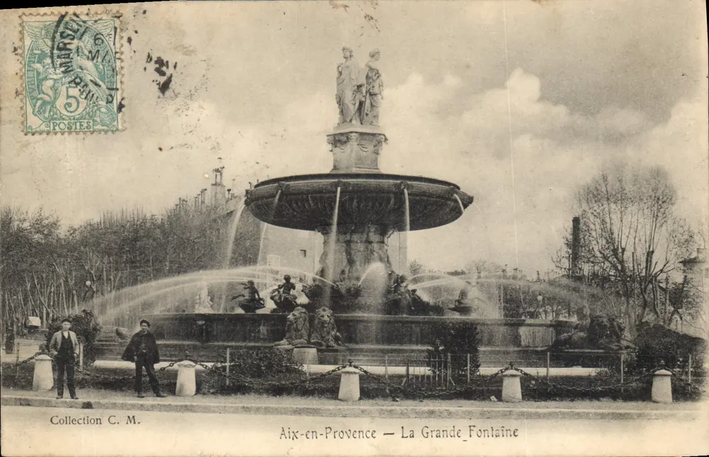 Aix-en-Provence — Die Große Fontäne — Sammlung C. M. - Vorderseite