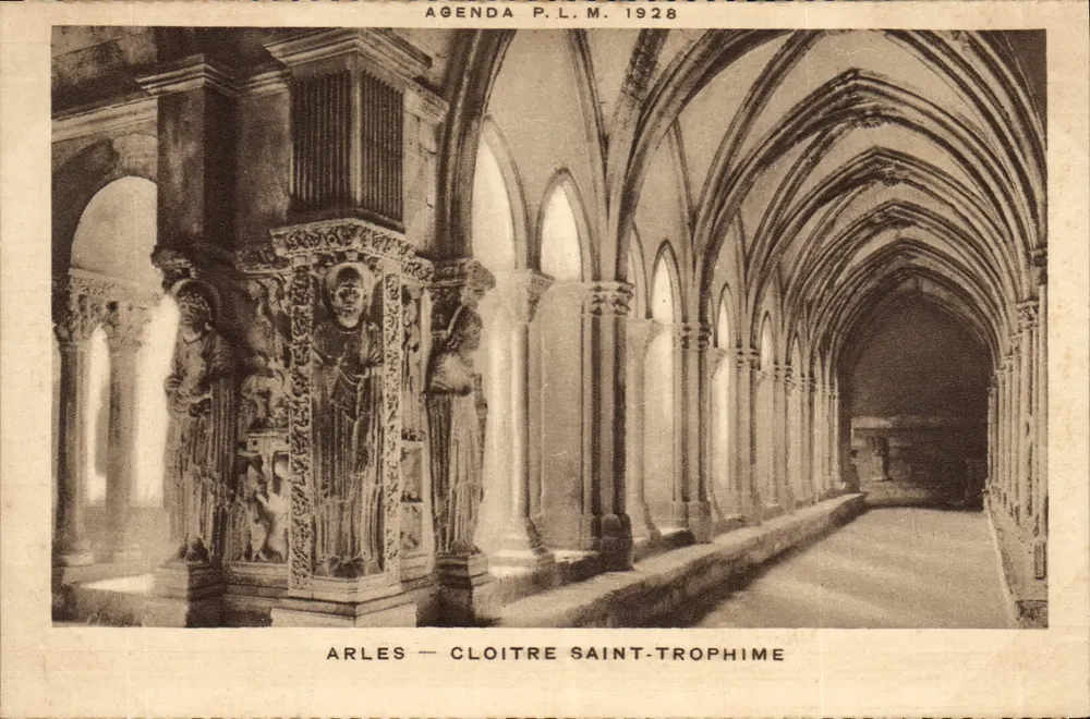 Arles — Cloître Saint-Trophime — Agenda P.L.M. 1928 - Frente