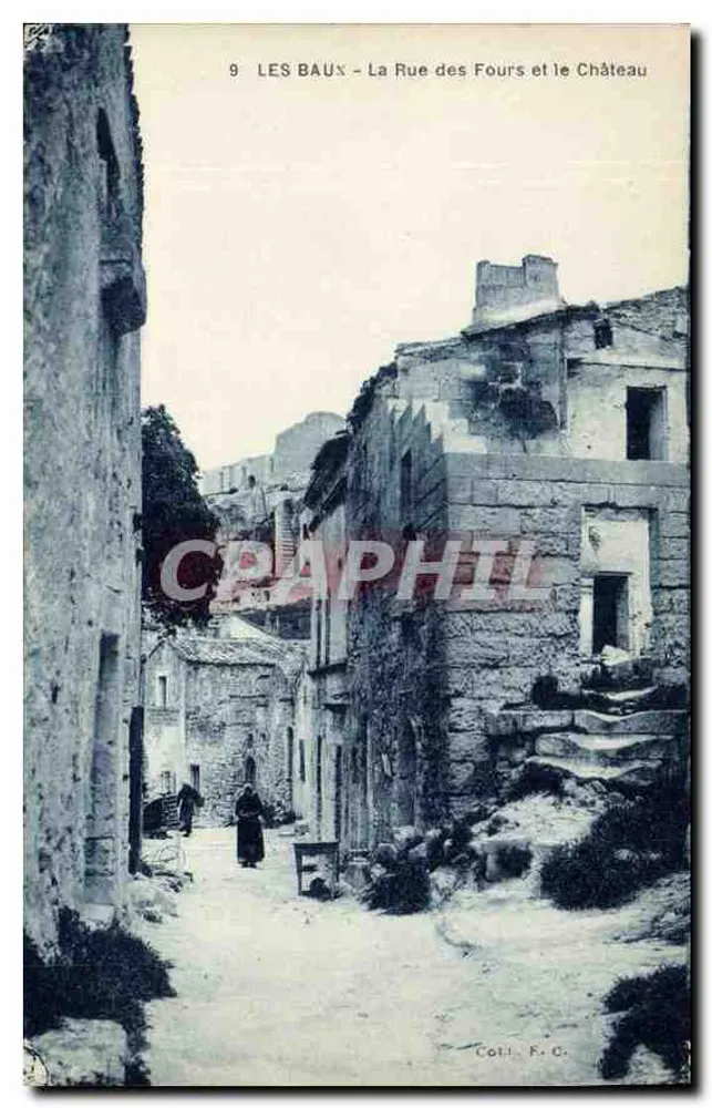Les Baux - Die Straße der Ofen und das Schloss — Coll. F. O. - Vorderseite