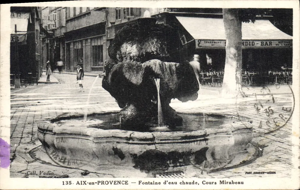 AIX-EN-PROVENCE — Warmwasserbrunnen, Cours Mirabeau — Fot. Combier-Magon - Vorderseite