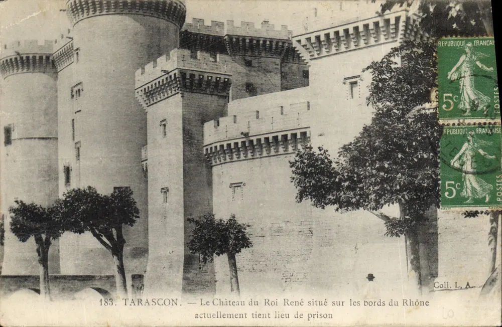 Tarascon — Schloss des Königs René an den Ufern des Rhônes, derzeit als Gefängnis genutzt — unbekannter Verleger, Nr. 183 - Vorderseite