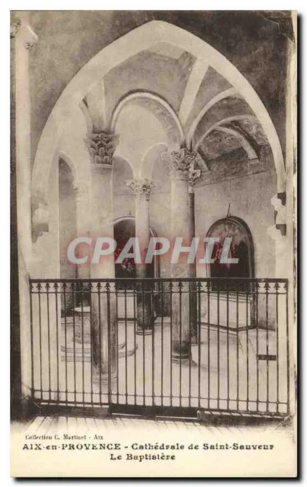 Aix-en-Provence - Kathedrale Saint-Sauveur - Der Taufbau - Vorderseite