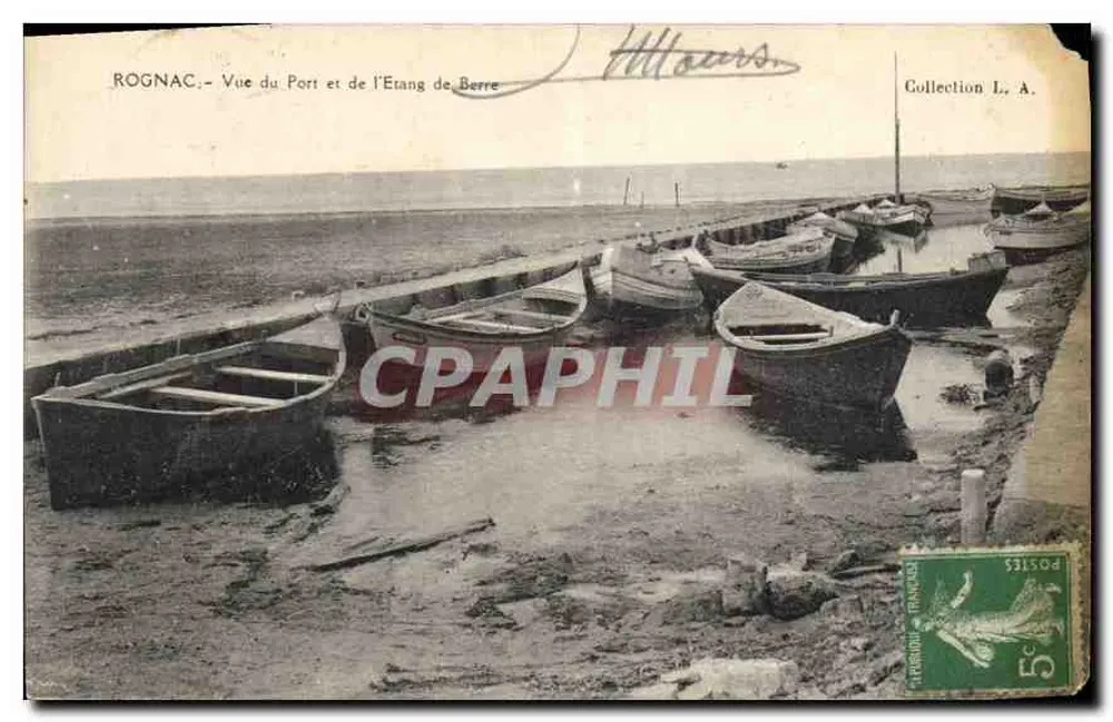 Rognac — Ansicht des Hafens und des Étang de Berre — Sammlung L. A. - Vorderseite
