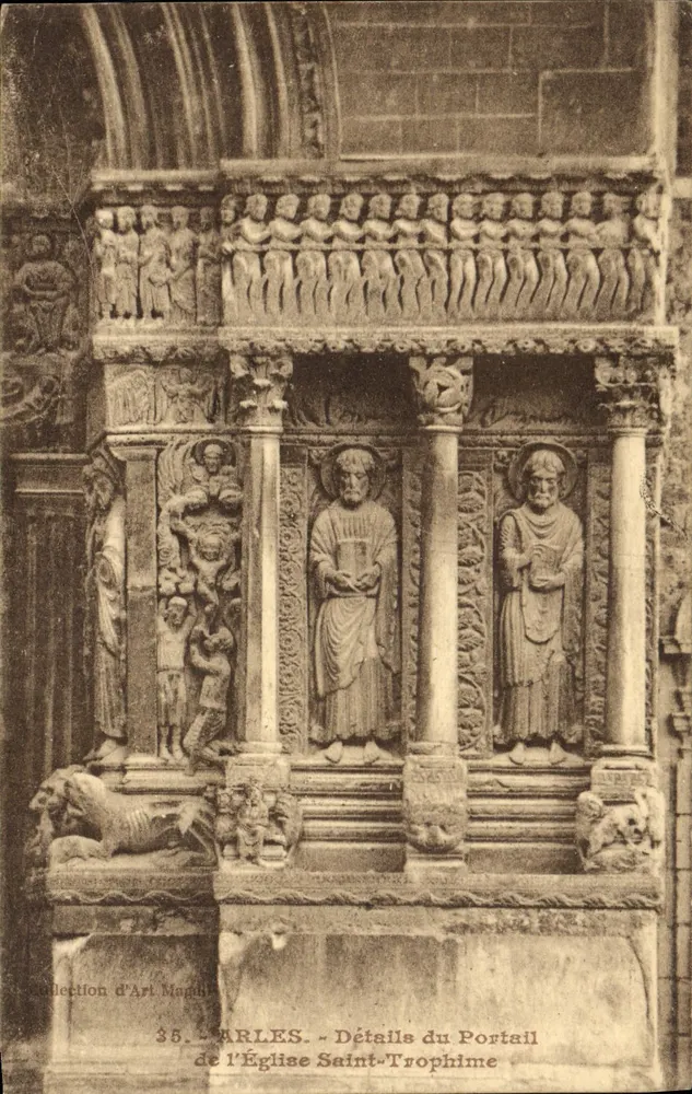 Arles - Detail des Portals der Kirche Saint-Trophime — Sammlung d'Art Maguy, n°35 - Vorderseite