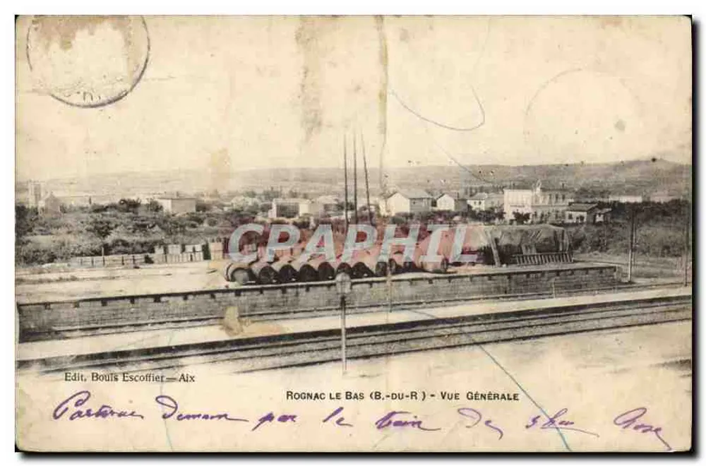 Rognac le Bas (B.-du-R) — Vista Geral — Editor Bouis Escoffier — Aix - Frente