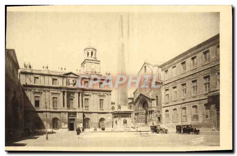 Arles-sur-Rhône — Place de l'Hôtel de Ville — Édit. J. George - Vorderseite