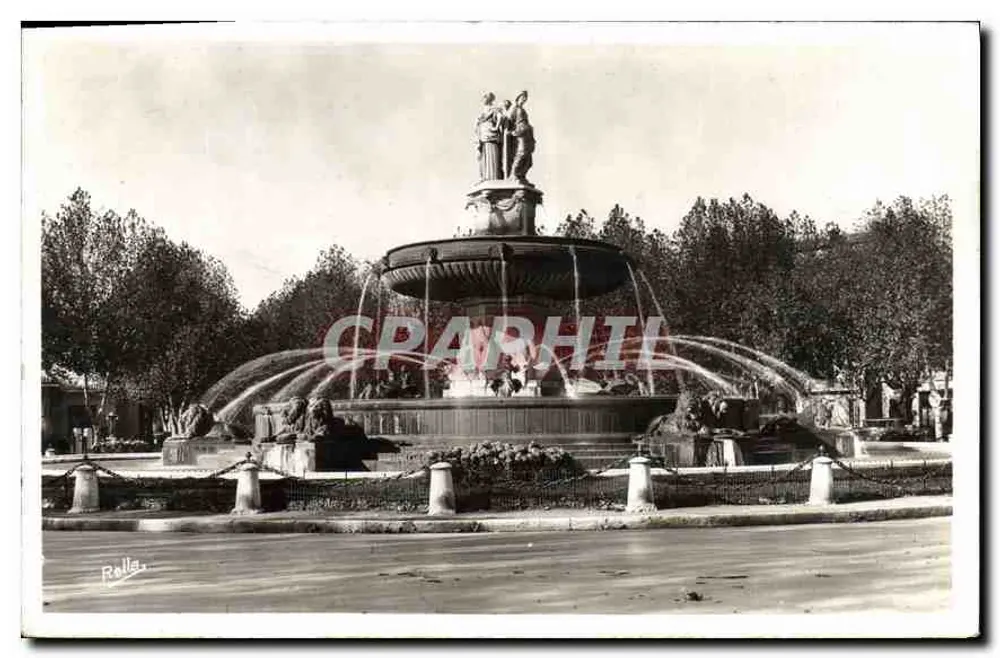 Die Große Fontaine — Aix-en-Provence — Fotografie von Verlag Rella - Vorderseite