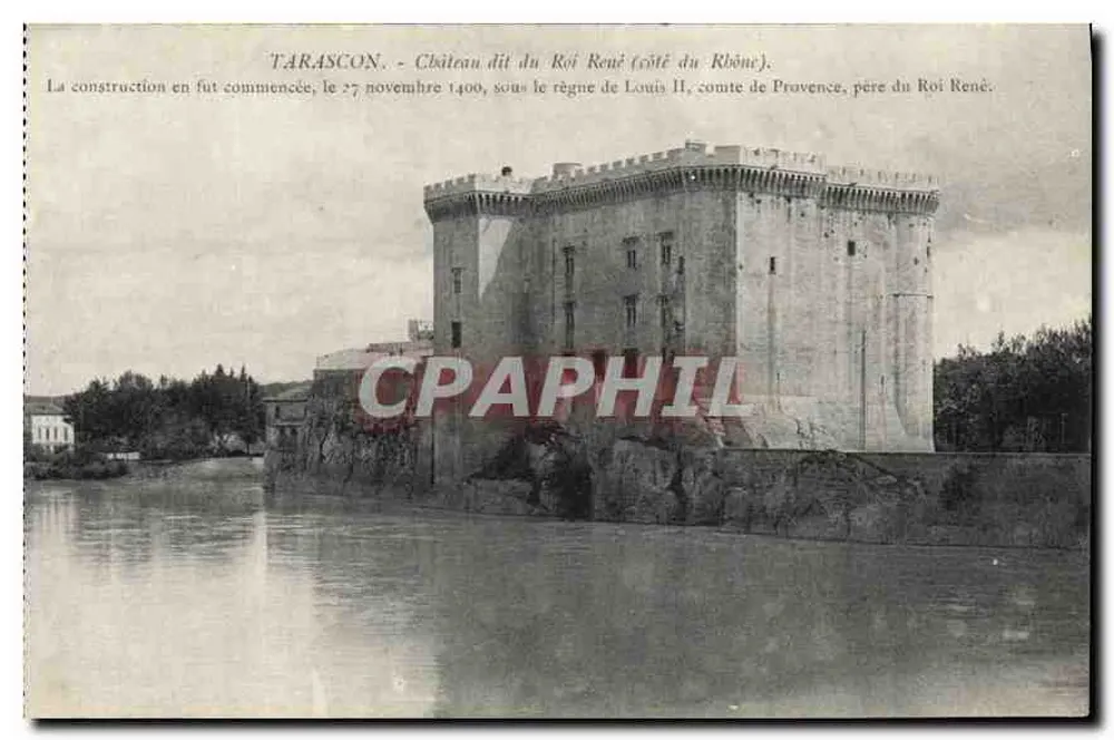 Tarascon - Castelo conhecido como do Rei René (lado do Ródano) — Photo-Modern, Tarascon - Frente