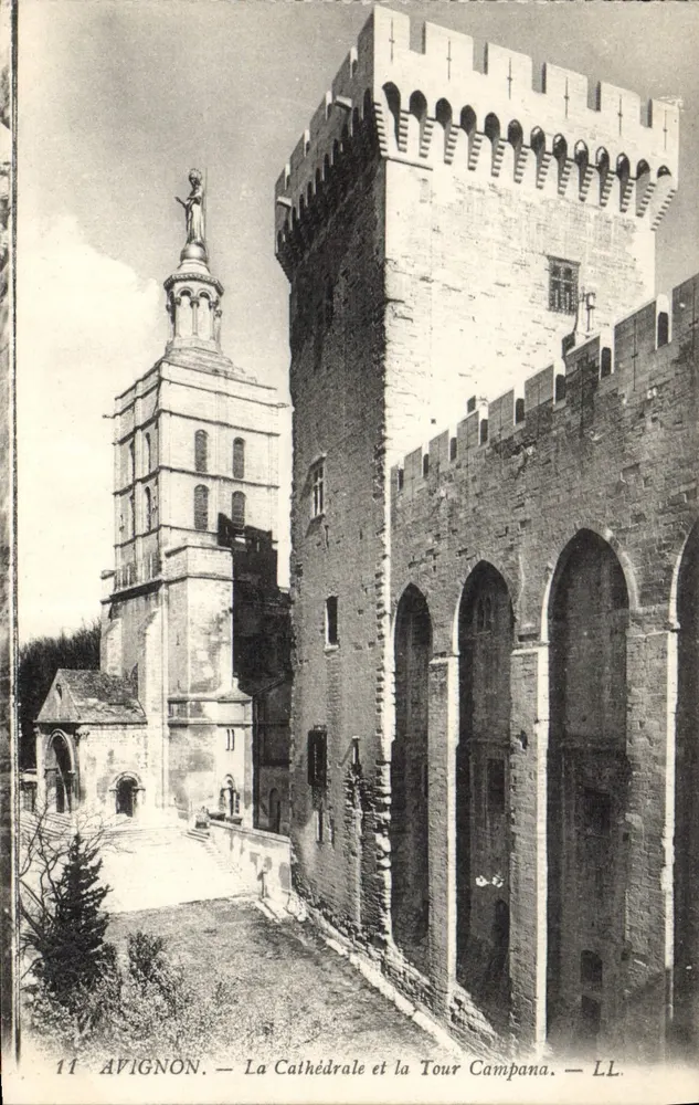 Avignon — Die Kathedrale und die Campana-Turm — LL, n°11 - Vorderseite