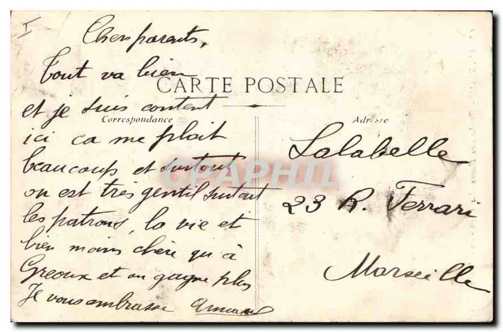 AVIGNON - Roche des Doms. Die Venus der Schwalben — Verleger nicht sichtbar, Seriennummer 60 - Rückseite