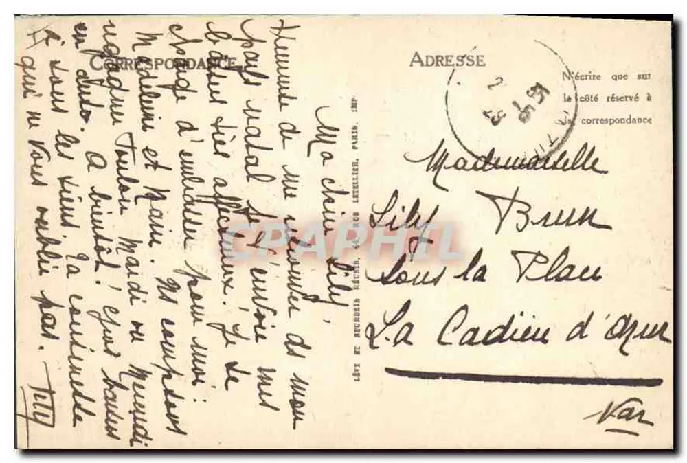 Avignon — O Palácio dos Papas — LL - Verso