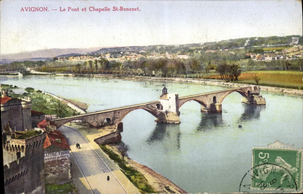 Avignon — O Ponte e Capela de São Benezet — Mestre Frères, editor - Frente