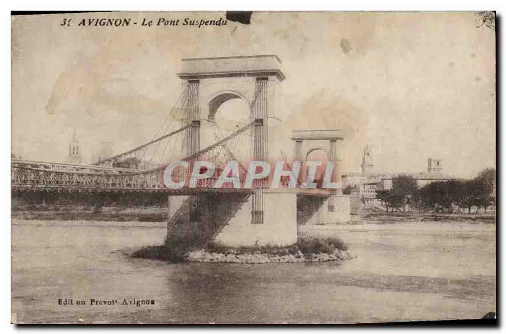 Avignon - O Ponte Suspensa — Edit. on Prevot Avignon - Frente